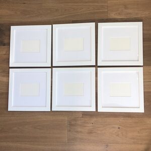 White Gallery Wall Frames (set of 6)